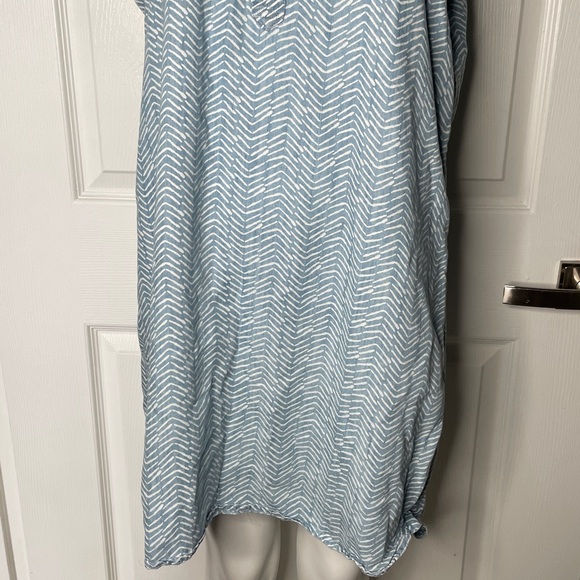 Vineyard Vines 3/4 Button Down Short Sleeve T-Shirt Mini Dress - Picture 3 of 6